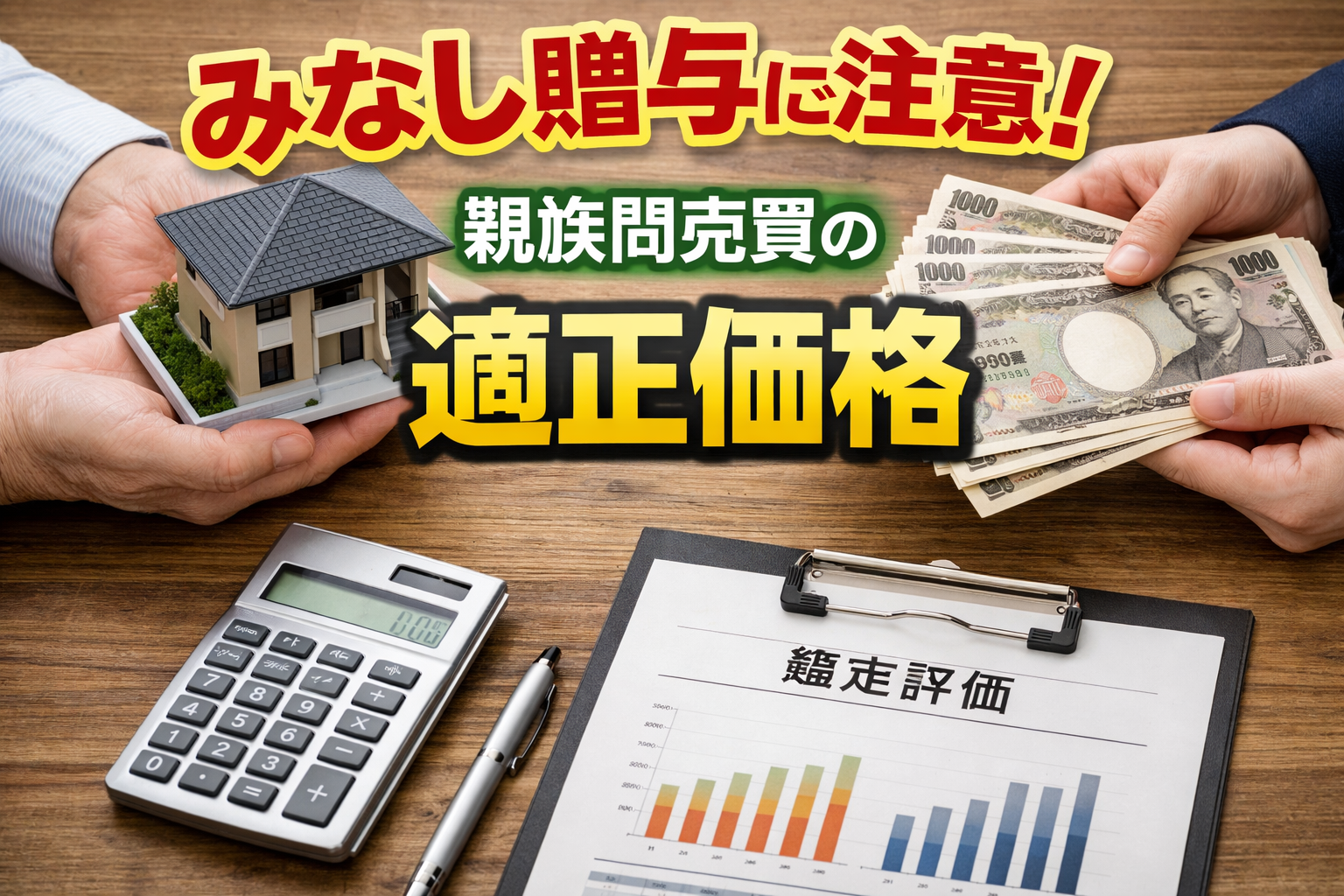 みなし贈与に注意！親族間売買で「適正価格」を算出する方法