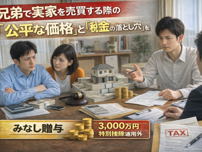 兄弟で実家を売買する際の「公平な価格」と「税金の落とし穴」を徹底解説