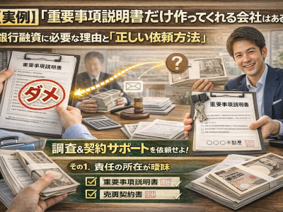 重要事項説明書だけ作ってくれる会社はある？銀行融資に必要な理由と「正しい依頼方法」