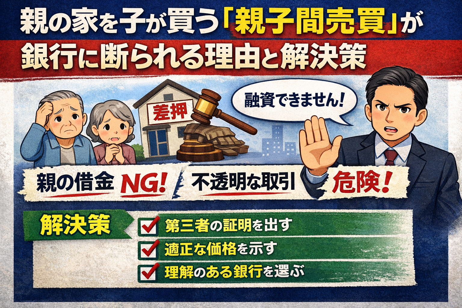 親の家を子が買う「親子間売買」が銀行に断られる理由と解決策