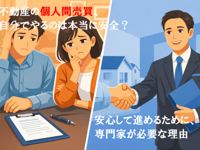 不動産の個人間売買、自分でやるのは危険？専門家が教える3つのリスク